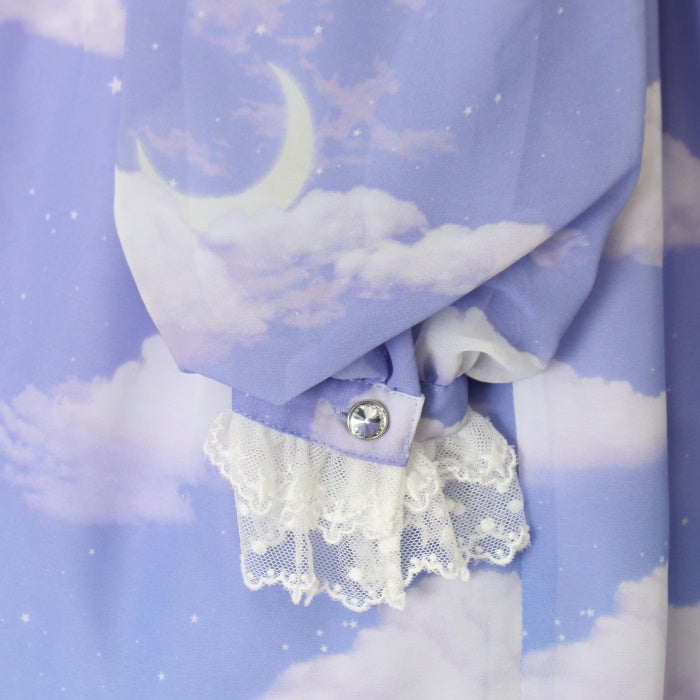 USED】Misty Sky Brilliant ColorワンピースSet（ラベンダー×サックス