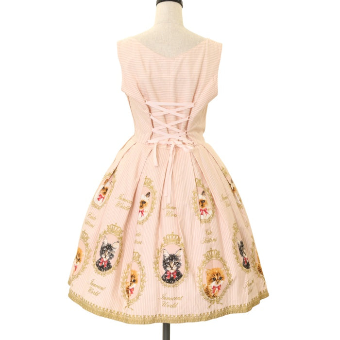 USED】【Mサイズ】グリッターキャットコルセットジャンパースカート