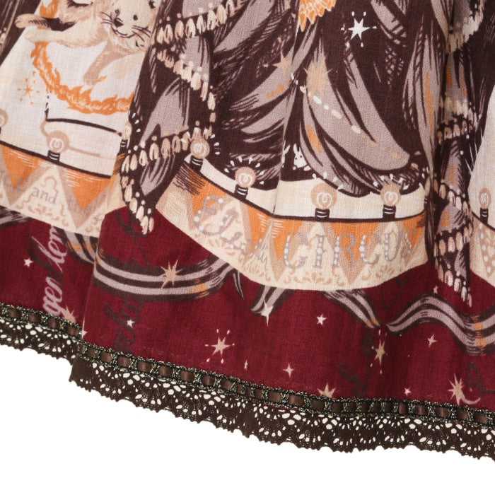 USED】月夜の夢のエレクトリック・サァカス柄ジャンパースカートⅠ