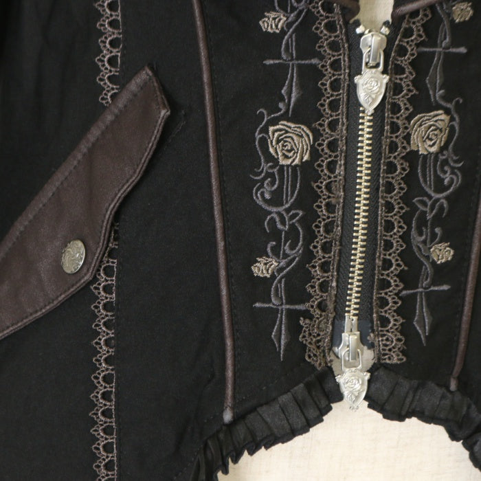 USED】ONESTE 薔薇十字刺繍ナポレオン風燕尾ジャケット | Ozz On