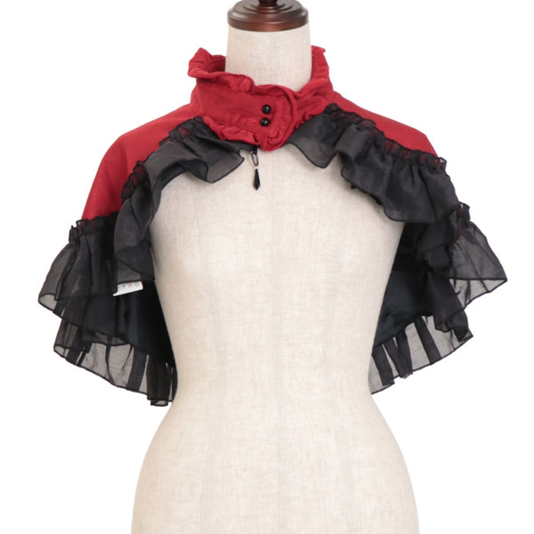 USED】ゴシック調モチーフ付き立ち襟ケープ | MARBLE | ロリータ