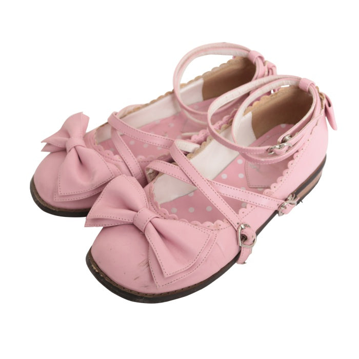 アンジェリックプリティ　tea party shoes　ピンクMサイズ Tea Party Shoes (L) - Pink [252SH05-190045-pkL] - $165.00
