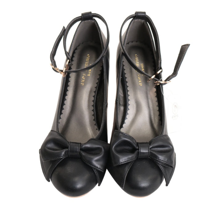 USED】【Mサイズ】クリアビジューヒールパンプス | axes femme