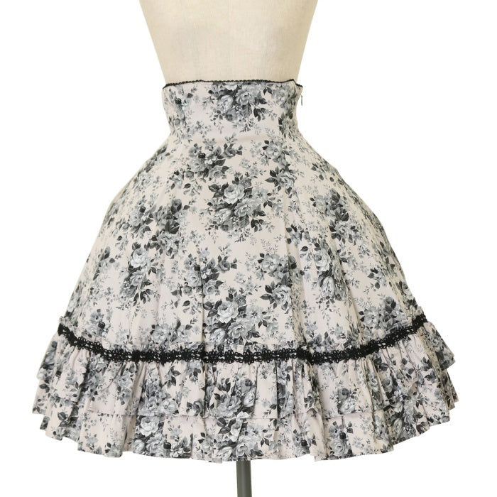 ロココブーケバッスルスカート ブラック Victorian maiden USED】ロココブーケバッスルスカート（ロココブラック） | Victorian