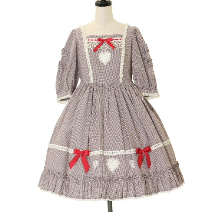 USED】Petit Gingham Heartワンピース | Angelic Pretty | ロリータ