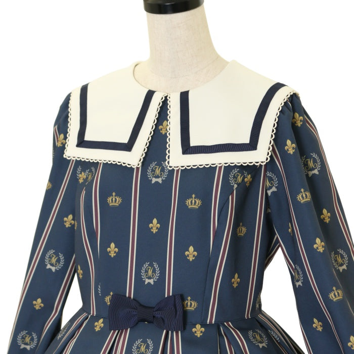 USED】【Mサイズ】Schoolレジメンタルストライプワンピース | Melody