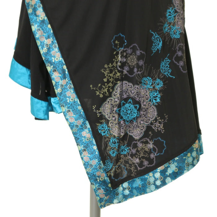 OZZ ONESTE フラワープリント チャイナ風アシンメトリーワンピース USED】ONESTE チャイナ風アシンメトリーワンピース | Ozz On