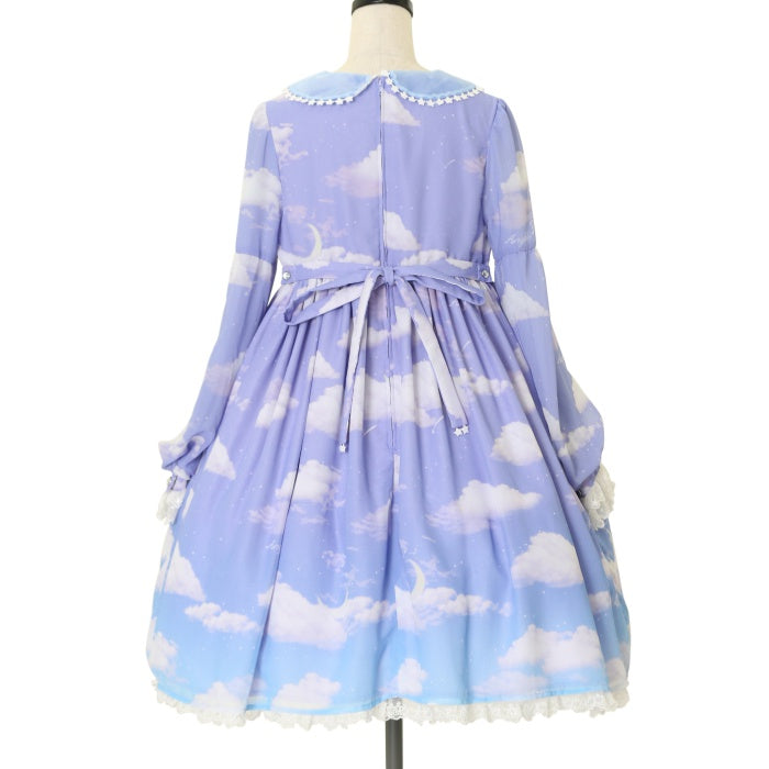 USED】Misty Sky Brilliant ColorワンピースSet (ラベンダー×サックス