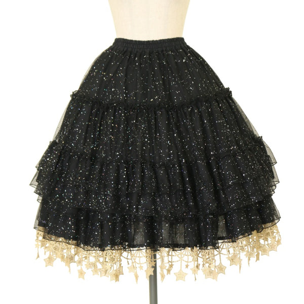 boguta 星レース ロングパニエ パニエ 星 BOGUTA 】星レースアンダースカート ロングパニエ - メルカリ