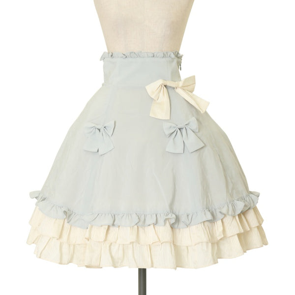 USED】ノーブルストライプフリルスカート | Victorian Maiden