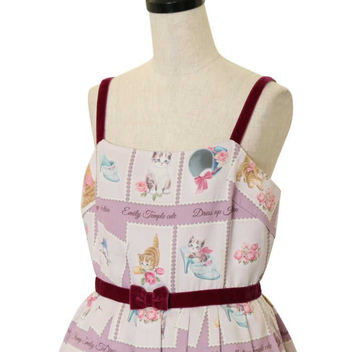 Kitten Stamp Collectionキャミソールワンピース USED】Kitten Stamp Collectionキャミソールワンピース | Emily