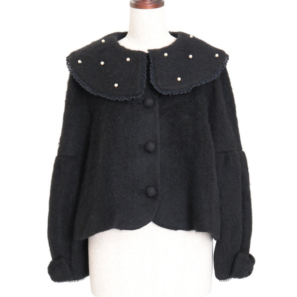 USED】パールカラーシャギーショートコート | Maria pipi | ロリータ