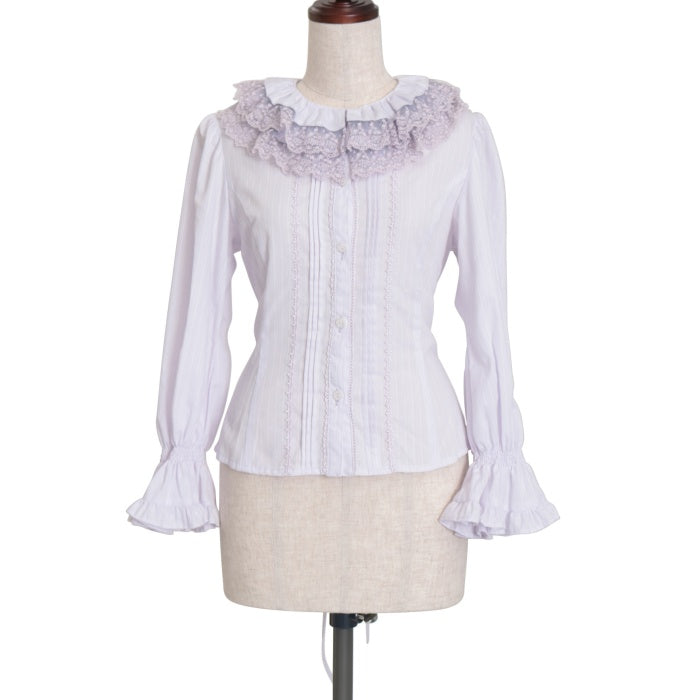 日本全国送料無料商品 特集 USED】ダブルカラーフリルスリーブブラウス | Maiden Victorian シャツ+ブラウス(長袖+七分)