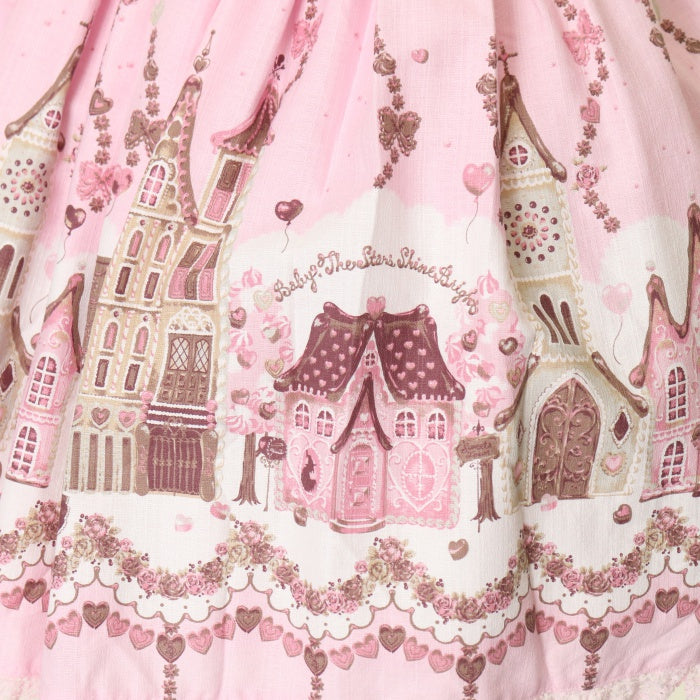 Chocolate Fascinate Fairytale柄スカート Chocolate Fascinate Fairytale Chocolatte Skirt by Baby, the Stars
