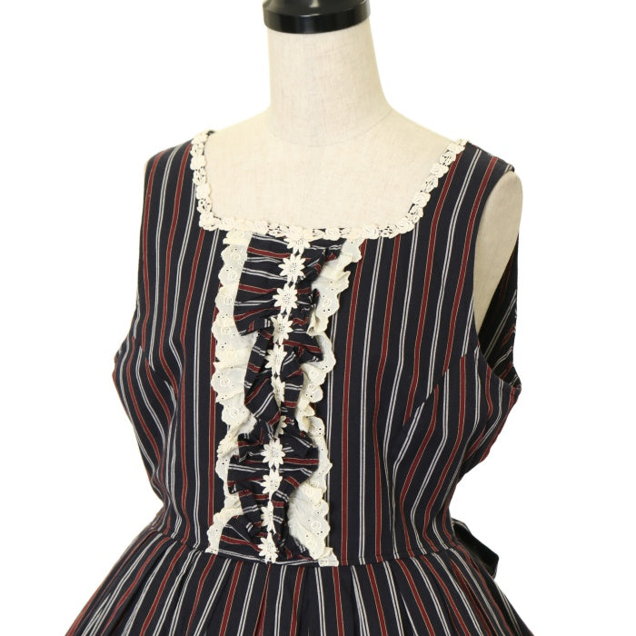 レジメンタルストライプミランダジャンパースカート Regimental Stripe