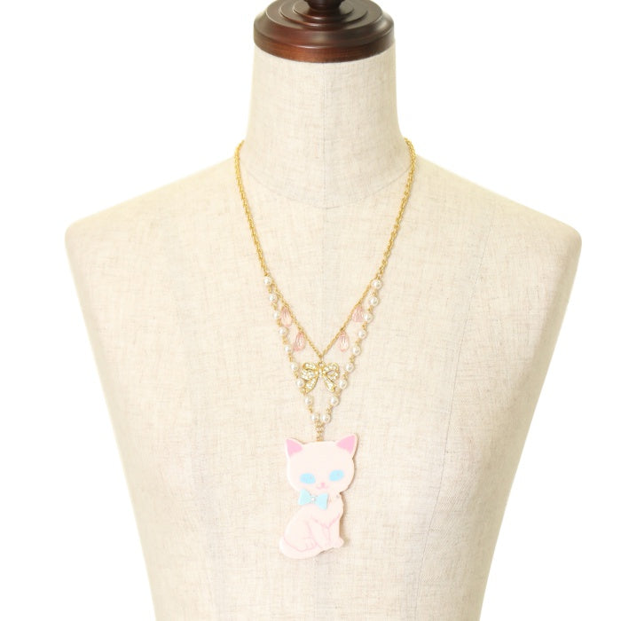 アンジェリックプリティ きまぐれバニラちゃん ネックレス 猫 cat Angelic Pretty - きまぐれバニラちゃん アクセサリーの通販 by