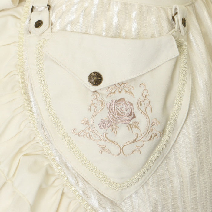 USED】ONESTE 薔薇刺繍ストライプタブリエ | Ozz On | ロリータ