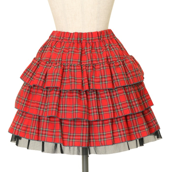 PUTUMAYO しっぽ付きチェックフリルスカート 希少 美品 USED】フリルチェックスカート| PUTUMAYO Wunderwelt - Gothic