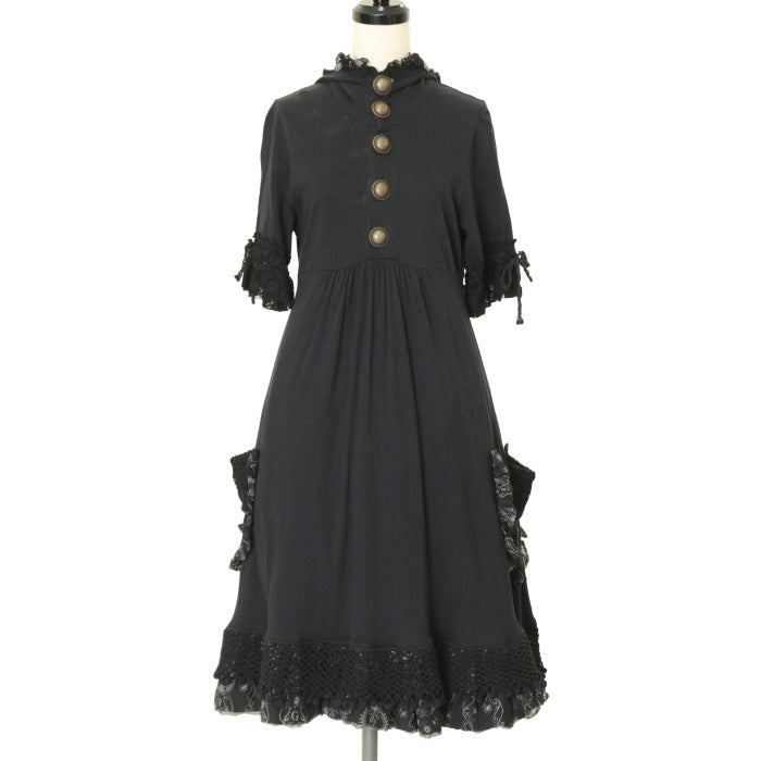 GRAMM h.naoto カットソー USED】GRAMM ポケットフード付カットソーワンピース| h.NAOTO