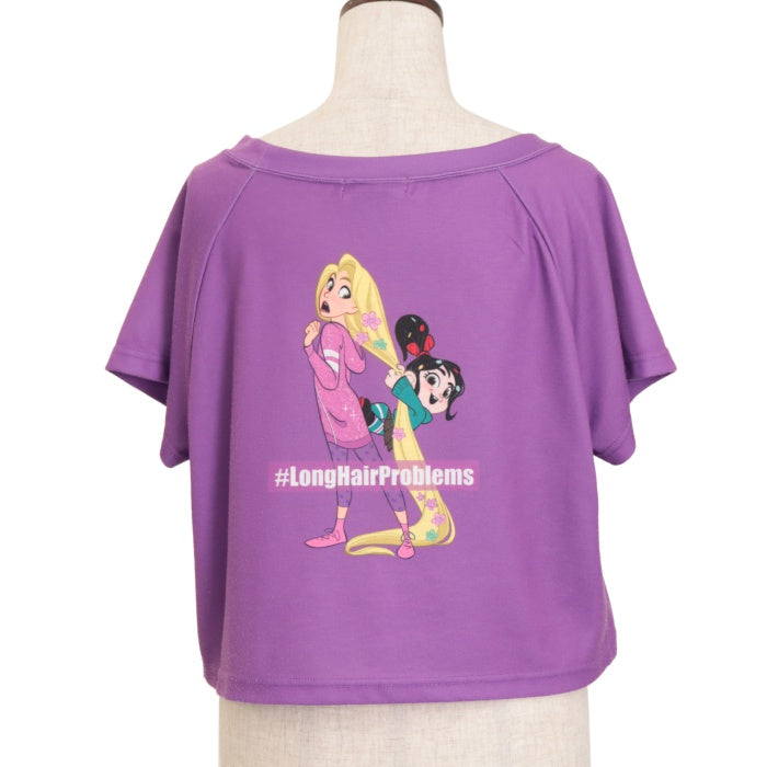 USED】【Disney】プリンセス・クロップドTシャツ (ラプンツェル