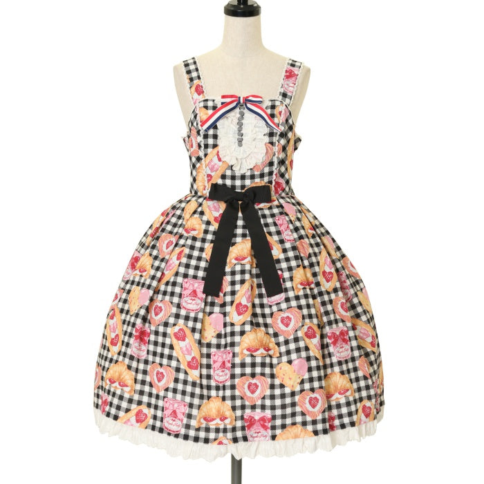 Angelic Pretty いちごBread Bakery ジャンパスカート USED】いちご  