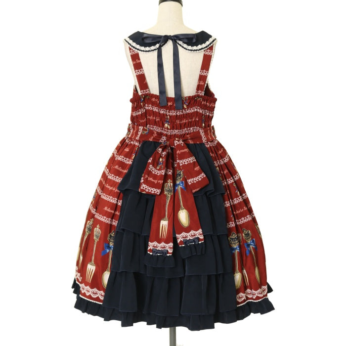 USED】【プラスサイズ】Beau Couvert バッスルジャンパースカート