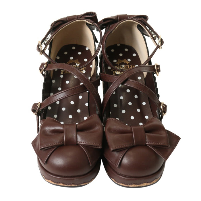 USED】【Mサイズ】Girlyコルク底シューズ | Angelic Pretty | ロリータ