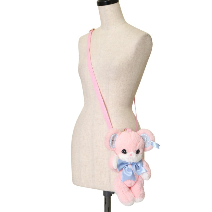USED】Lovelyはにかみベアーぬいぐるみポーチ | Angelic Pretty