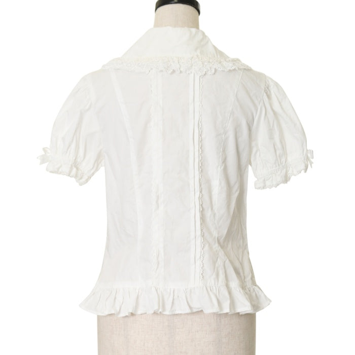 USED】半袖シャーリングリボンブラウス | Angelic Pretty | ロリータ