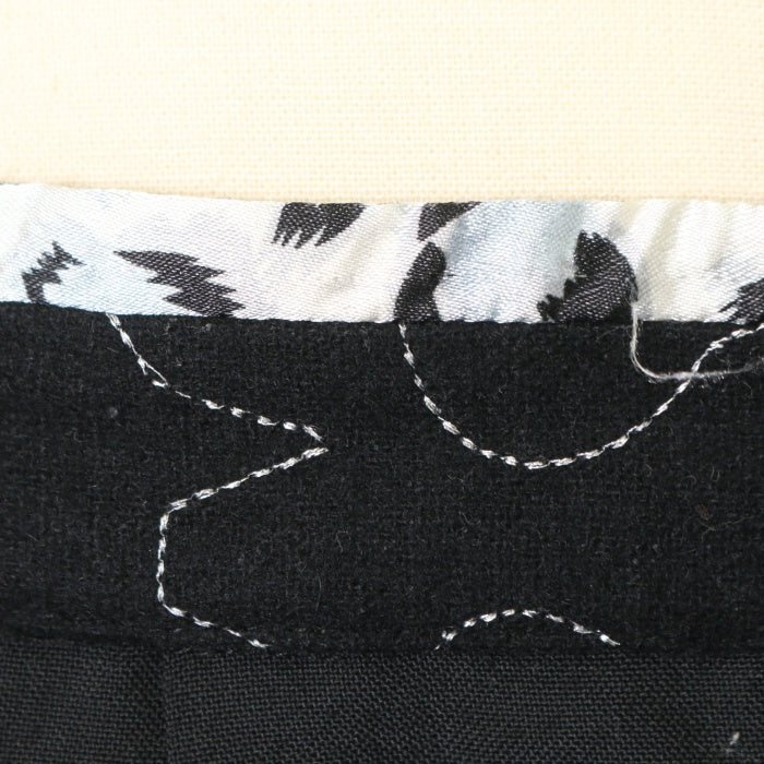 USED】MINT NeKO ネコ柄切替タックサルエルパンツ | h.NAOTO