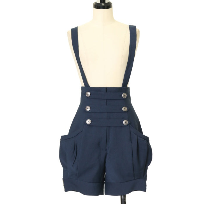 パターゴサスペンダー付き ショートキュロットロックスタイルセットアップ USED】サスペンダーショートパンツ | ATELIER BOZ | ロリータ ゴスロリ