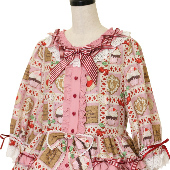 USED】La Pâtisserie ~Mon Péché Mignon~柄ワンピース | BABY, THE