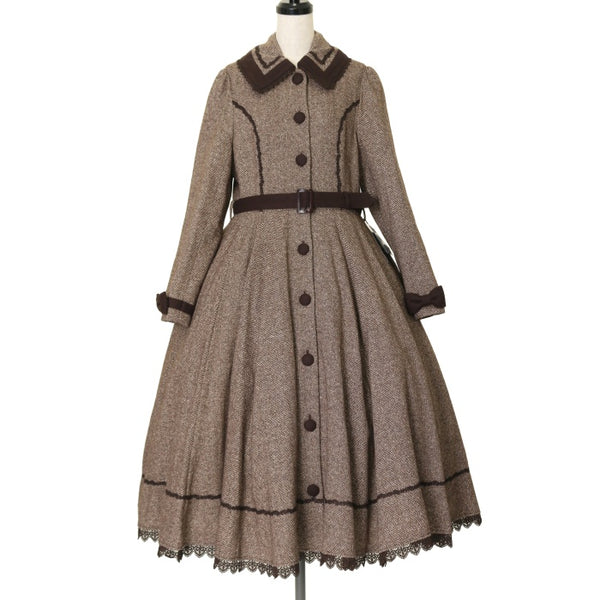 【夏価格】Innocent World ヘリンボーンコートドレス ショコラ M w-97408-00_grande.jpg?v=1701656563