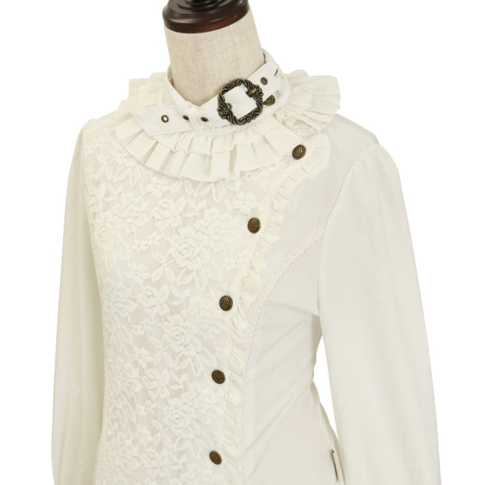 USED】ANGELO バックルポイントブラウス | Ozz On Wunderwelt Online