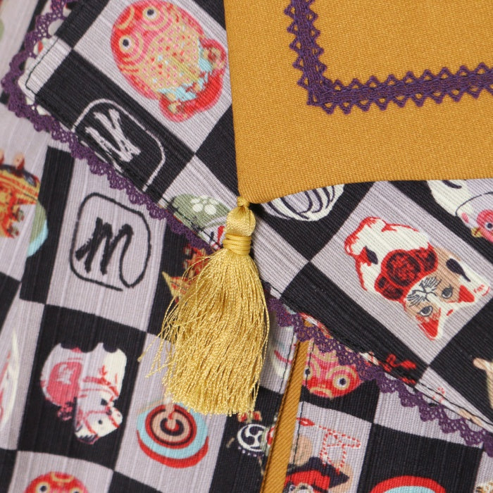 USED】【プラスサイズ】すずめのおはじき遊び タックジャンパー