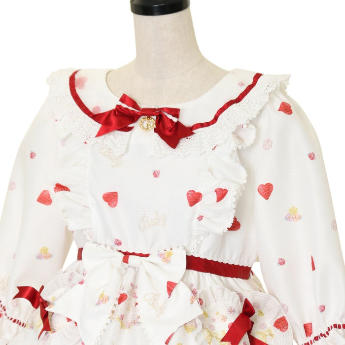 USED】Strawberry Sweetheart Cake柄ワンピース | BABY, THE STARS