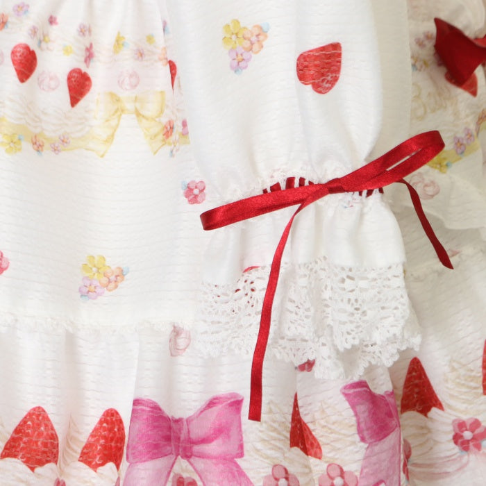 USED】Strawberry Sweetheart Cake柄ワンピース | BABY, THE STARS