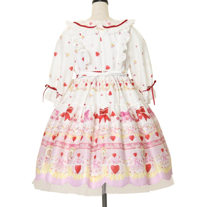 USED】Strawberry Sweetheart Cake柄ワンピース | BABY, THE STARS