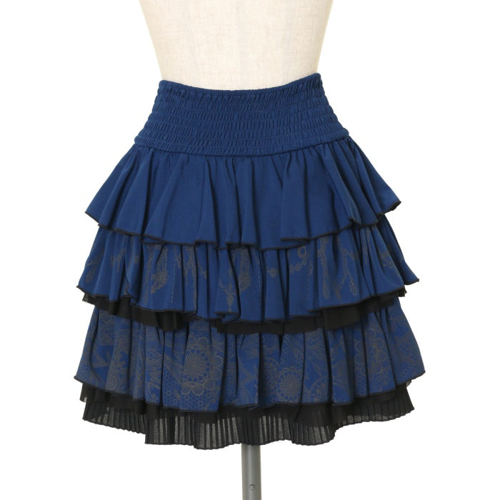 Ozz Croce ミニスカート フレア レイヤード ティアード ドラゴン 楽天