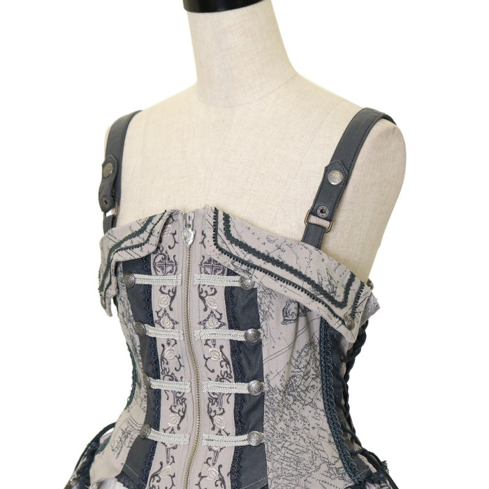 USED】ANGELO 地図柄ロングベスト | Ozz On Wunderwelt Online Shop