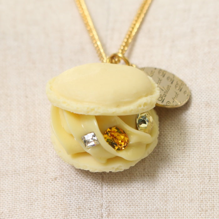 【Q-pot】✨️未使用品✨️香港限定　マンゴーマカロン　ネックレス USED】クリーミーレモンマカロンネックレス | Q-pot. Wunderwelt