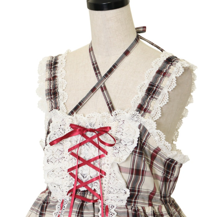 BABY タータンチェック　ベビードール　ヘッドドレス　新品未使用 Original Tartan Check Babydoll JSK and Princess Drop