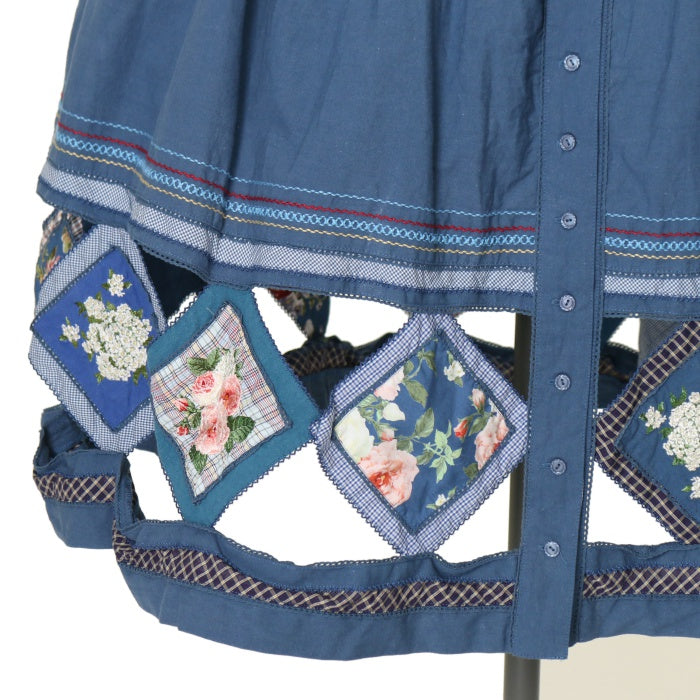 USED】パッチワークサスペンダースカート | PINK HOUSE | ロリータ  