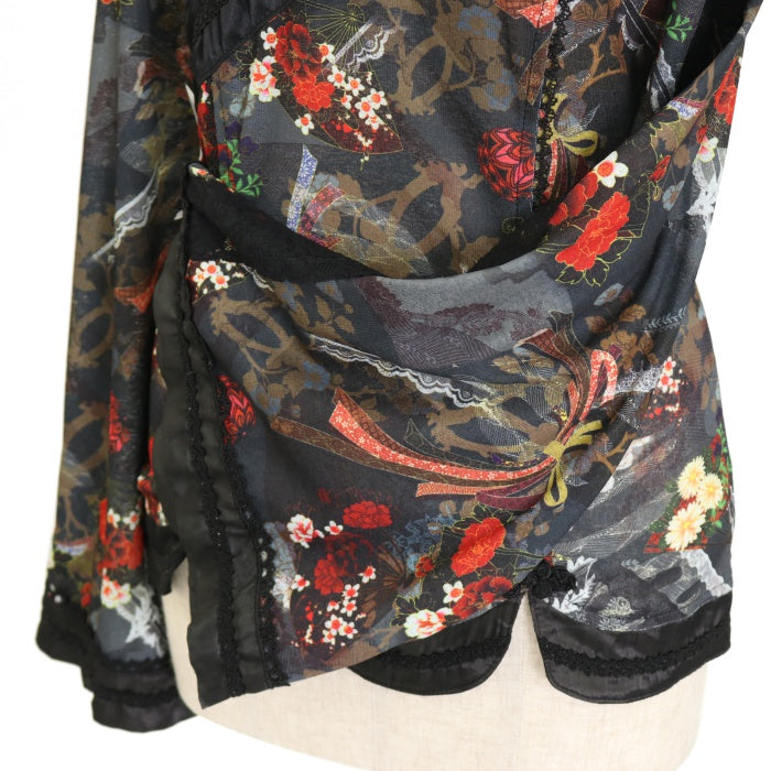 USED】ONESTE 和柄オフショルダーチャイナカットソー | Ozz On