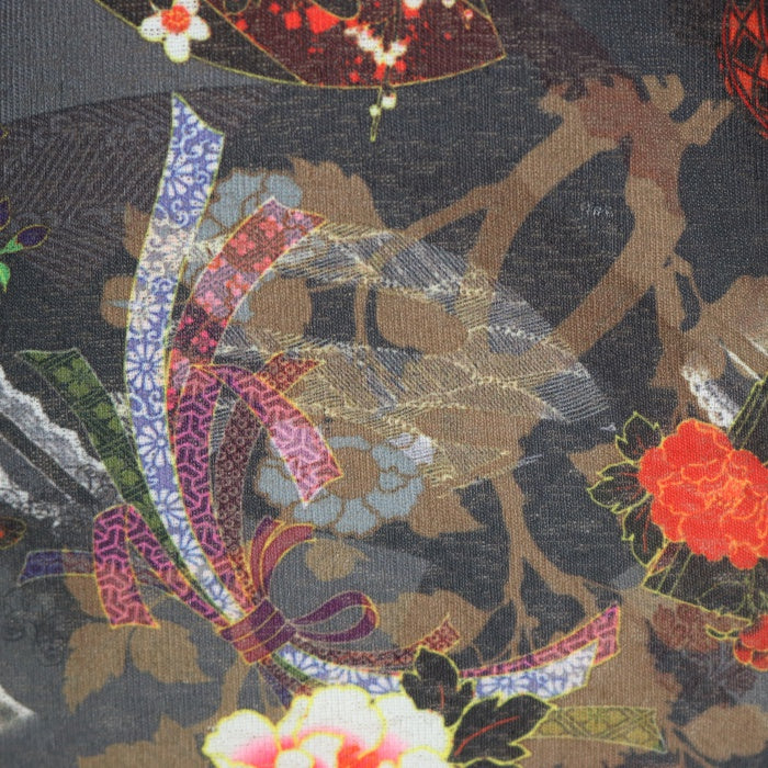 USED】ONESTE 和柄オフショルダーチャイナカットソー | Ozz On