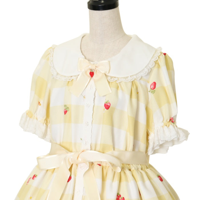 USED】sweet berry gingham ワンピース | metamorphose