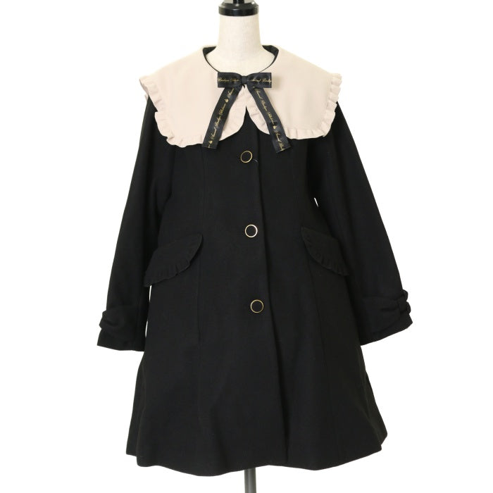 USED】【Mサイズ】フリルセーラーカラーコート | Amavel