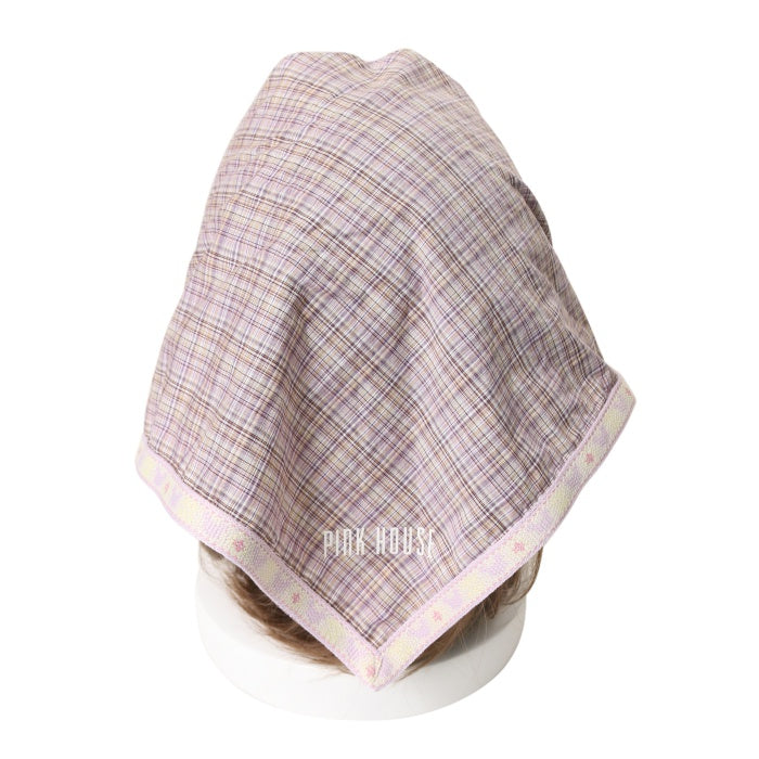 【送料無料（一部地域を除く）】 | USED】チェック柄バブーシュカ PINK ロリータ | HOUSE 小物