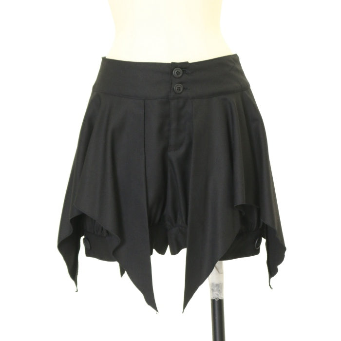 USED】【PEACE NOW/Mサイズ】イレギュラーヘムショートパンツ | BLACK