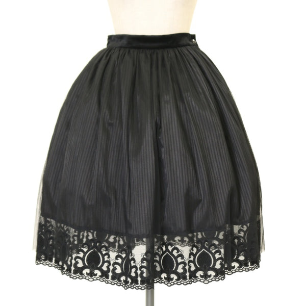 USED】【Mサイズ】シャドーストライプチュールスカート | Sheglit  